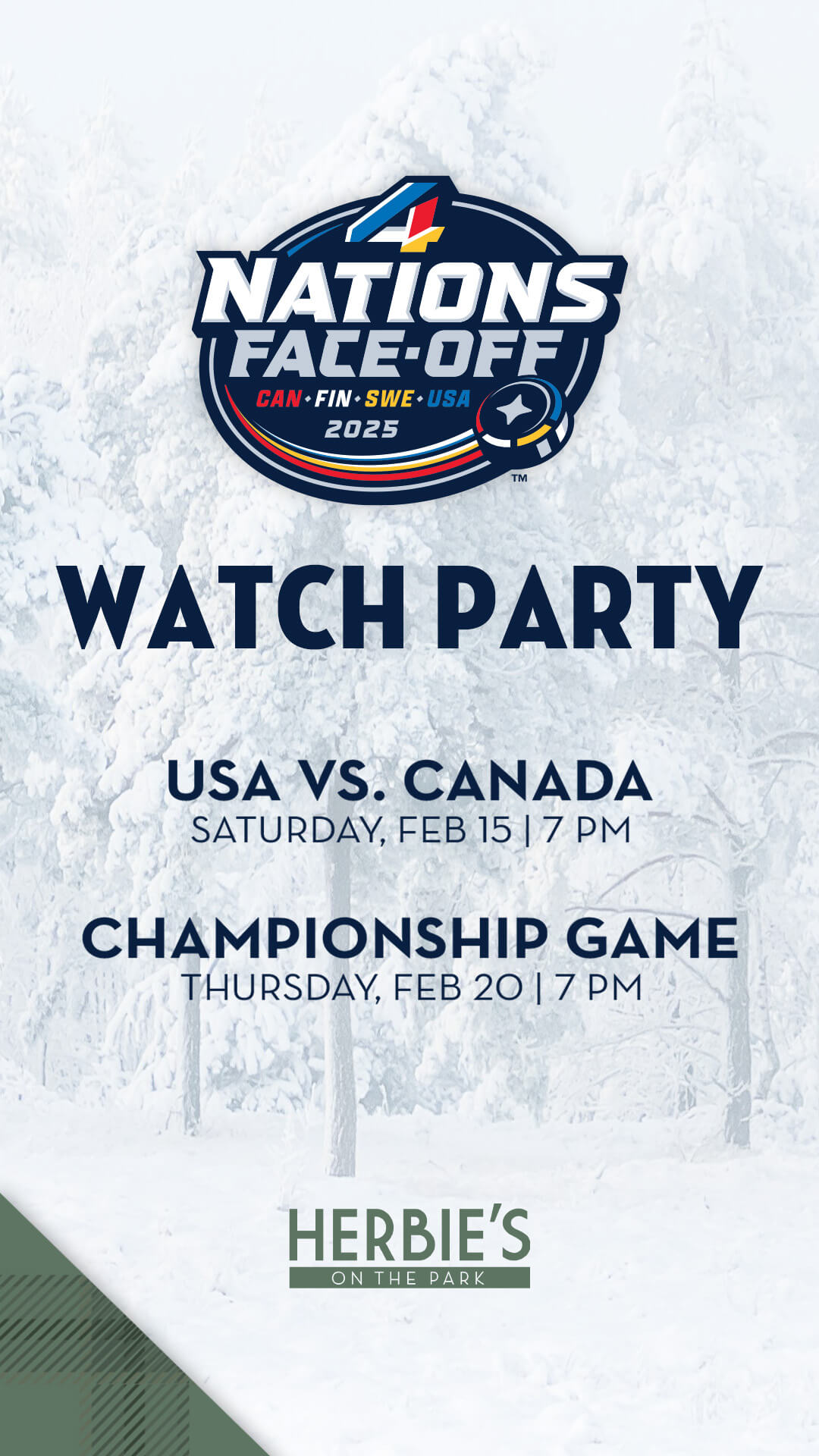 4 Nations Face-Off Watch Party 2025 - mobile version